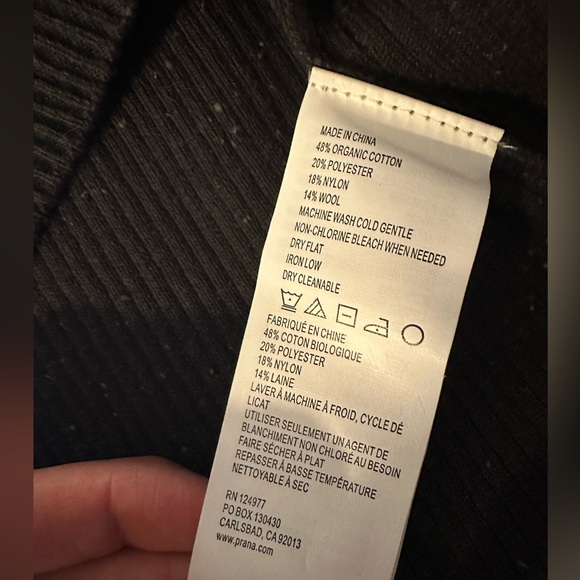 NWT prAna Avalone Dress in Charcoal - Picture 7 of 12